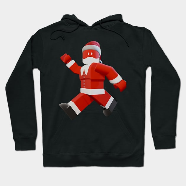 Roblox Noob T-Pose Xmas Santa Hoodie by peterdesigns